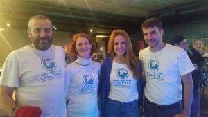 Part of OnTheGoSystems team at thw WordCamp: Otto, Mercedes. Laura and Pierre