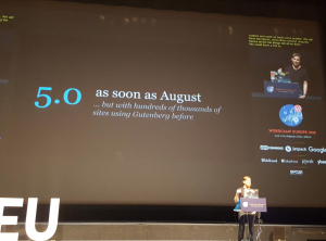Matt summarizing the timeline of Gutenberg